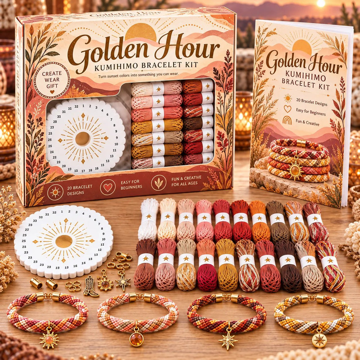 🌸Cottage Garden Kumihimo Bracelet Making Kit – DIY Braided Friendship ...